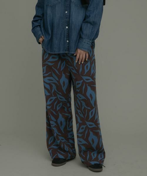 Sonny Label / サニーレーベル その他パンツ | ニュアンスプリントイージーパンツ | 詳細1