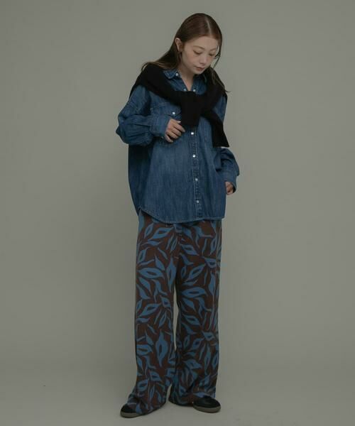 Sonny Label / サニーレーベル その他パンツ | ニュアンスプリントイージーパンツ | 詳細5