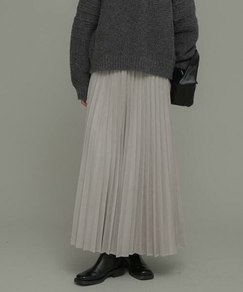 Sonny Label / サニーレーベル スカート | フェイクスウェードプリーツスカート | 詳細15