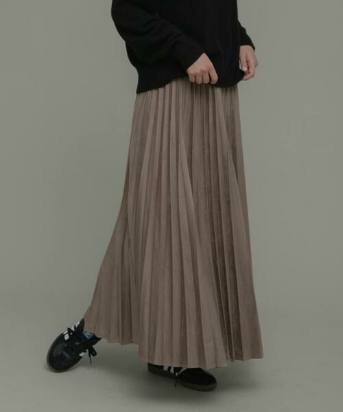 Sonny Label / サニーレーベル スカート | フェイクスウェードプリーツスカート | 詳細25
