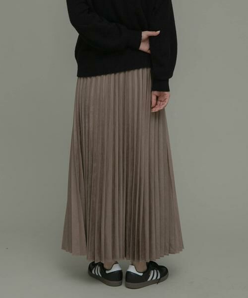 Sonny Label / サニーレーベル スカート | フェイクスウェードプリーツスカート | 詳細27
