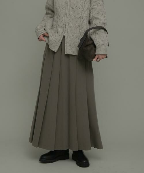 Sonny Label/サニーレーベル プリーツイージースカート モカ 36 Sonny Label/サニーレーベル プリーツイージースカート モカ 36