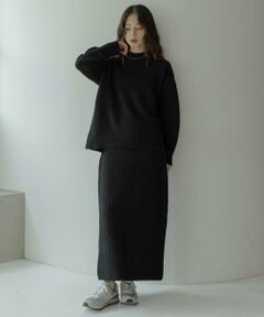 Sonny Label / サニーレーベル ワンピース | 『WEB限定』モックネックニット×スカートセットアップ