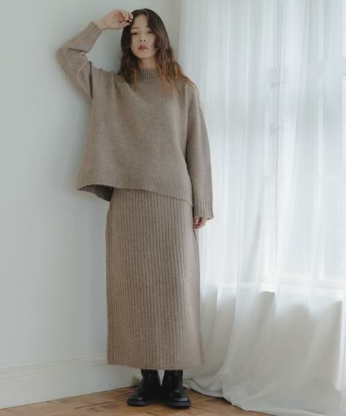 Sonny Label / サニーレーベル ワンピース | 『WEB限定』モックネックニット×スカートセットアップ | 詳細23