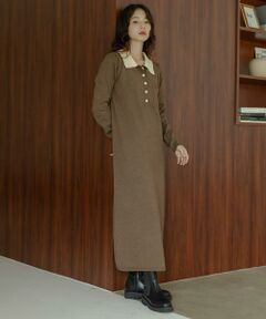 Sonny Label / サニーレーベル ワンピース | 『WEB限定』ニットポロワンピース