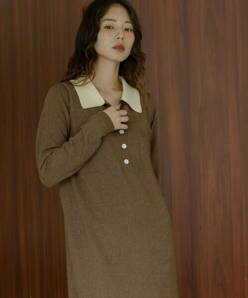 Sonny Label / サニーレーベル ワンピース | 『WEB限定』ニットポロワンピース | 詳細3