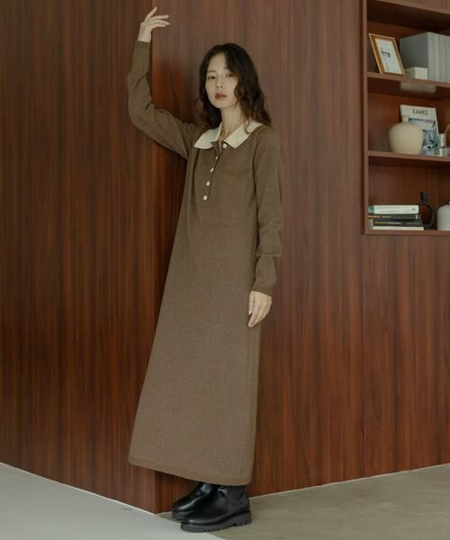 Sonny Label / サニーレーベル ワンピース | 『WEB限定』ニットポロワンピース | 詳細5