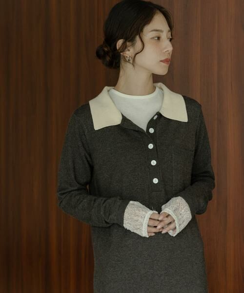 Sonny Label / サニーレーベル ワンピース | 『WEB限定』ニットポロワンピース | 詳細25