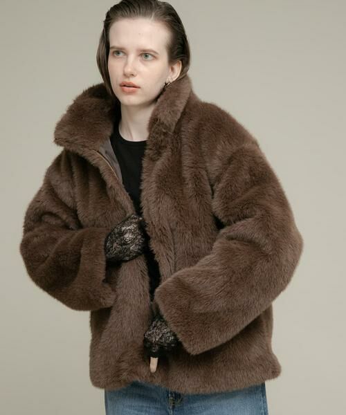 Sonny Label / サニーレーベル ブルゾン | ミンクライクファーブルゾン | 詳細3