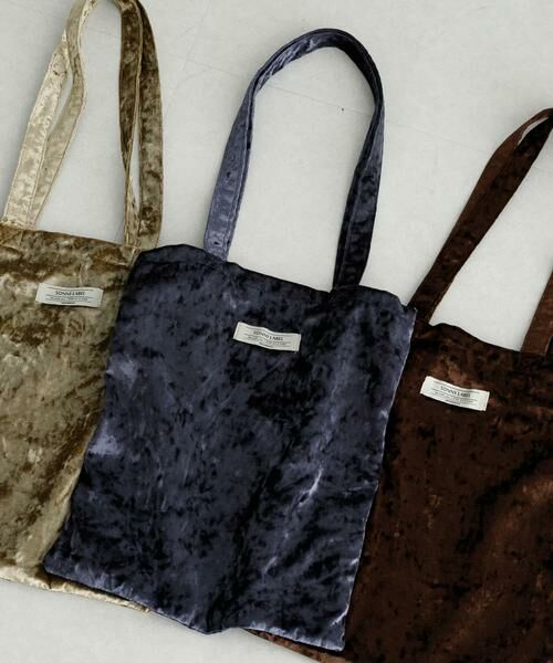 Sonny Label/サニーレーベル クラッシュベロアトートバッグ ブルー系その他 one Sonny Label/サニーレーベル クラッシュベロアトートバッグ ブルー系その他 one