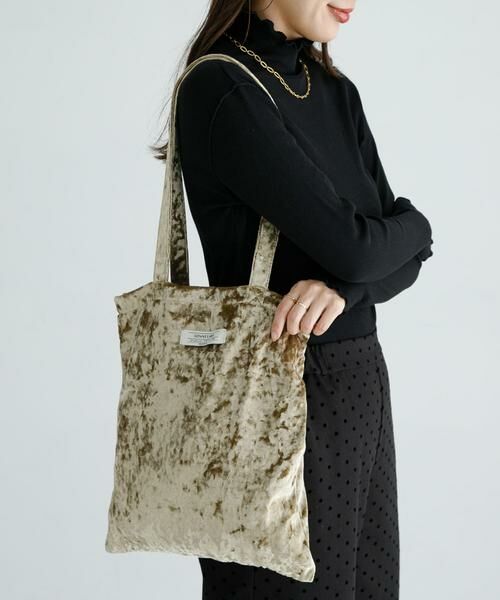 Sonny Label/サニーレーベル クラッシュベロアトートバッグ ベージュ one Sonny Label/サニーレーベル クラッシュベロアトートバッグ ベージュ one