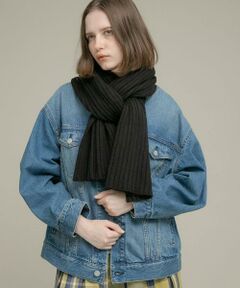 Sonny Label / サニーレーベル マフラー・ショール・スヌード・ストール | リブニットマフラー