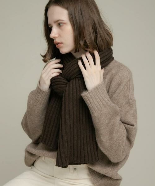 Sonny Label / サニーレーベル マフラー・ショール・スヌード・ストール | リブニットマフラー | 詳細1