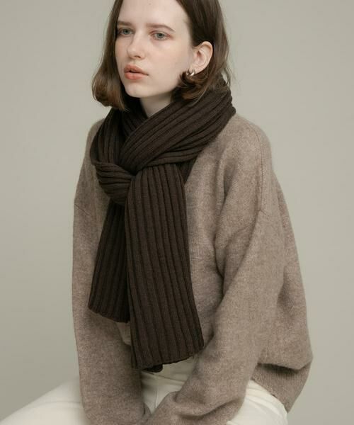 Sonny Label / サニーレーベル マフラー・ショール・スヌード・ストール | リブニットマフラー | 詳細2
