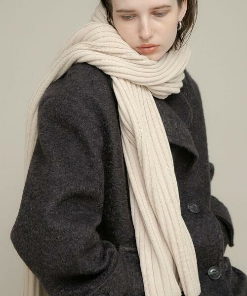 Sonny Label / サニーレーベル マフラー・ショール・スヌード・ストール | リブニットマフラー | 詳細5