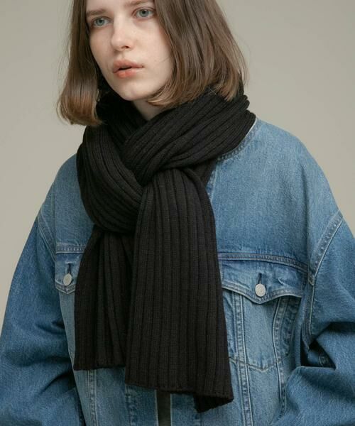 Sonny Label / サニーレーベル マフラー・ショール・スヌード・ストール | リブニットマフラー | 詳細9