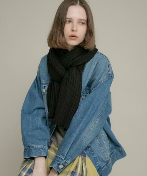Sonny Label / サニーレーベル マフラー・ショール・スヌード・ストール | リブニットマフラー | 詳細10