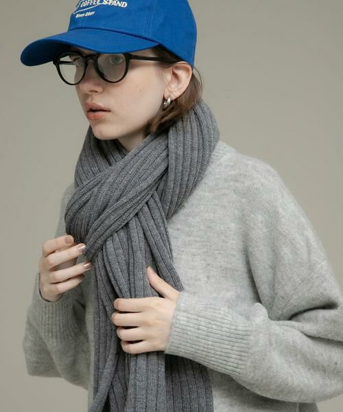 Sonny Label / サニーレーベル マフラー・ショール・スヌード・ストール | リブニットマフラー | 詳細14