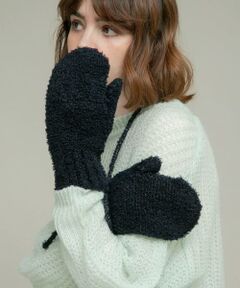 Sonny Label / サニーレーベル 手袋 | ラメブークレーニットミトン