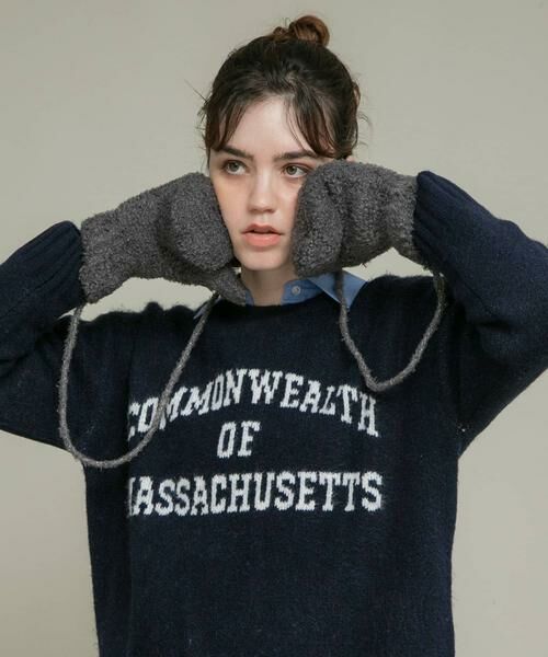 Sonny Label / サニーレーベル 手袋 | ラメブークレーニットミトン | 詳細16