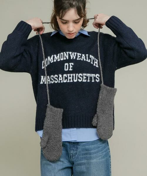 Sonny Label / サニーレーベル 手袋 | ラメブークレーニットミトン | 詳細17