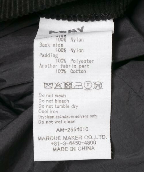 Sonny Label / サニーレーベル ナイロンジャケット | ARMY TWILL　QuiltingReversible Jacket | 詳細24