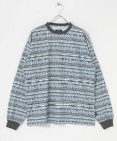 Sonny Label / サニーレーベル Tシャツ | MAGIC NUMBER　FLOWER BORDER LONG-SLEEVE T-SHIRTS