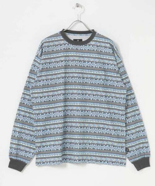 Sonny Label / サニーレーベル Tシャツ | MAGIC NUMBER　FLOWER BORDER LONG-SLEEVE T-SHIRTS | 詳細1