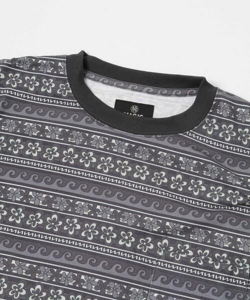 Sonny Label / サニーレーベル Tシャツ | MAGIC NUMBER　FLOWER BORDER LONG-SLEEVE T-SHIRTS | 詳細4