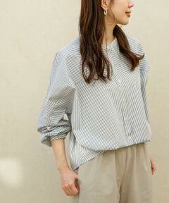 Sonny Label / サニーレーベル シャツ・ブラウス | 『WEB限定』フロントタックバンドカラーシャツ