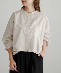 Sonny Label / サニーレーベル シャツ・ブラウス | 『WEB限定』フロントタックバンドカラーシャツ