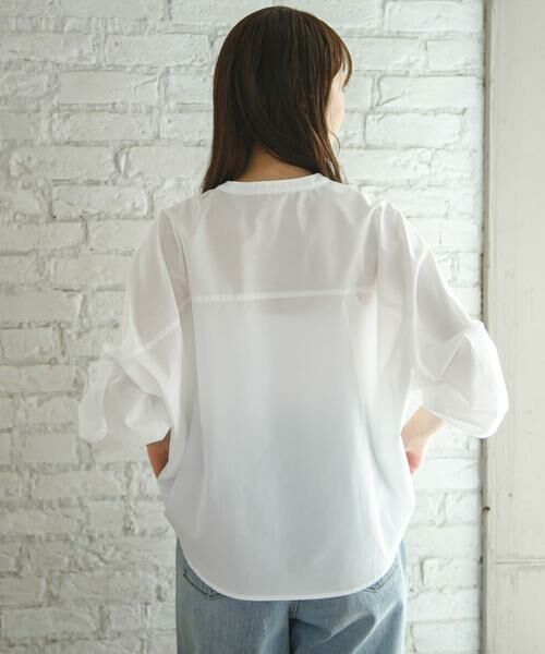 Sonny Label / サニーレーベル シャツ・ブラウス | 『WEB限定』フロントタックバンドカラーシャツ | 詳細11