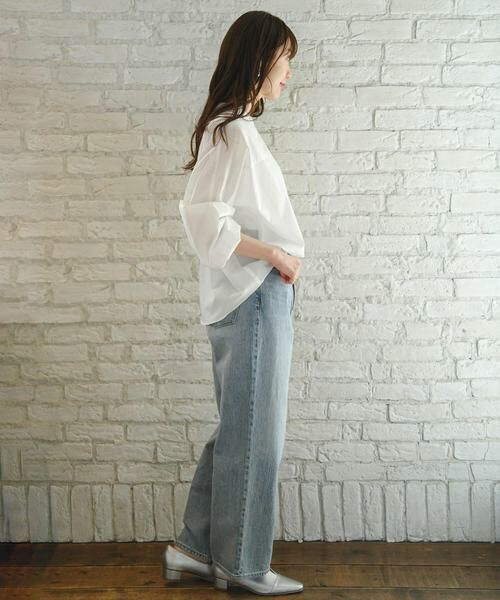 Sonny Label / サニーレーベル シャツ・ブラウス | 『WEB限定』フロントタックバンドカラーシャツ | 詳細14