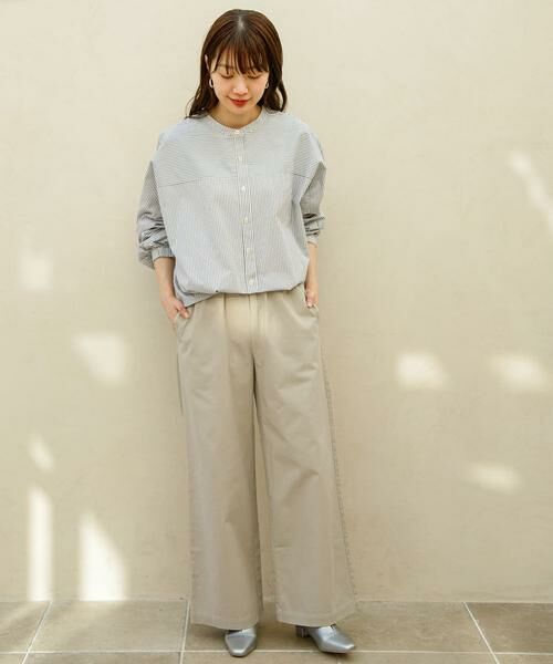 Sonny Label / サニーレーベル シャツ・ブラウス | 『WEB限定』フロントタックバンドカラーシャツ | 詳細22