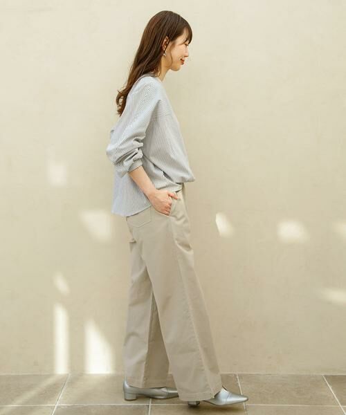 Sonny Label / サニーレーベル シャツ・ブラウス | 『WEB限定』フロントタックバンドカラーシャツ | 詳細23