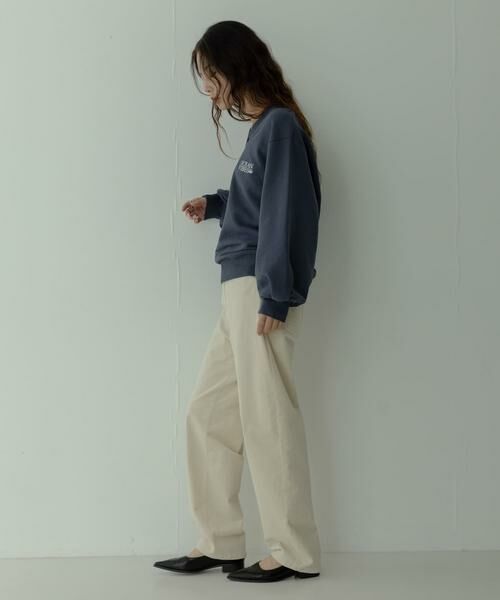 Sonny Label / サニーレーベル スウェット | Vネック刺繍スウェット | 詳細6