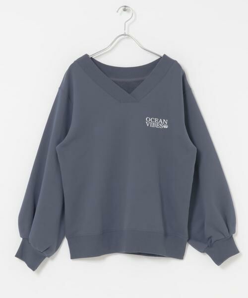 Sonny Label / サニーレーベル スウェット | Vネック刺繍スウェット | 詳細8