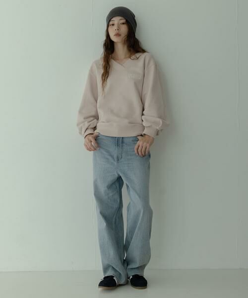 Sonny Label / サニーレーベル スウェット | Vネック刺繍スウェット | 詳細15