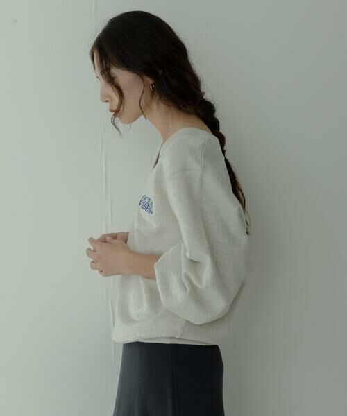 Sonny Label / サニーレーベル スウェット | Vネック刺繍スウェット | 詳細27