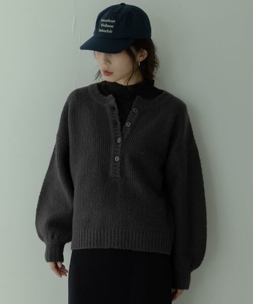 Sonny Label / サニーレーベル ニット・セーター | ヘンリーネックニットプルオーバー | 詳細10