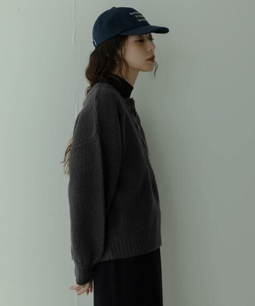 Sonny Label / サニーレーベル ニット・セーター | ヘンリーネックニットプルオーバー | 詳細12