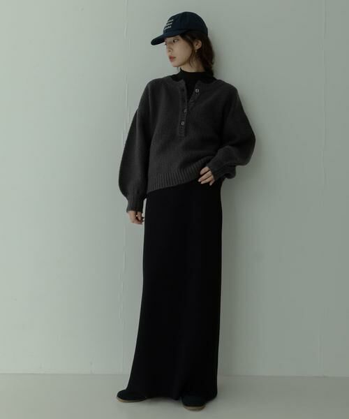 Sonny Label / サニーレーベル ニット・セーター | ヘンリーネックニットプルオーバー | 詳細14