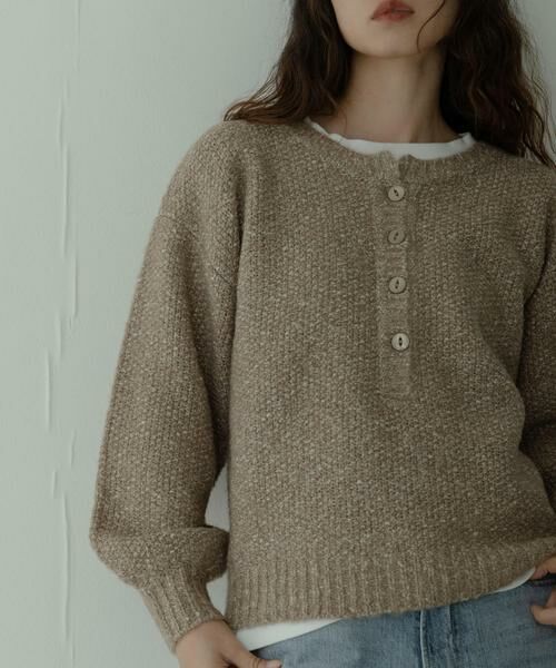 Sonny Label / サニーレーベル ニット・セーター | ヘンリーネックニットプルオーバー | 詳細24