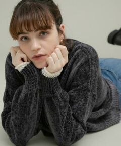 Sonny Label / サニーレーベル ニット・セーター | モールヤーンハイネックニットプルオーバー