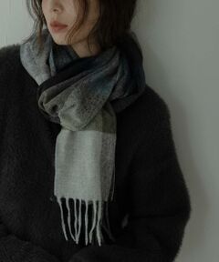 Sonny Label / サニーレーベル マフラー・ショール・スヌード・ストール | ブロックチェックストール