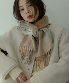 Sonny Label / サニーレーベル マフラー・ショール・スヌード・ストール | ブロックチェックストール