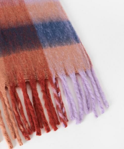 Sonny Label / サニーレーベル マフラー・ショール・スヌード・ストール | フラッフィーボリュームチェックマフラー | 詳細3