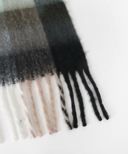 Sonny Label / サニーレーベル マフラー・ショール・スヌード・ストール | フラッフィーボリュームチェックマフラー | 詳細6