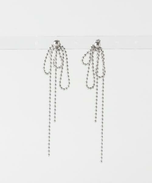 Sonny Label / サニーレーベル ピアス・イヤリング | ステンレススウィングボールチェーンピアス | 詳細4