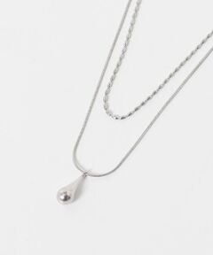 Sonny Label / サニーレーベル ネックレス・ペンダント・チョーカー | ステンレス二連ドロップネックレス